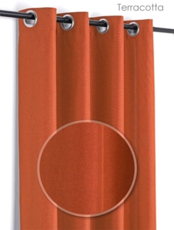 Beautex Vorhang Leinen Optik Brilliant Ösenvorhang, Gardine mit Ösen 140x245 cm, Ösen (1 St), blickdicht
