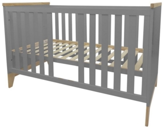 Puckdaddy 'Ida' Babybett 140x70 cm, grau