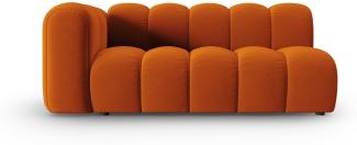 Micadoni Modulares Sofa Lupine 3-Sitzer Links Samtstoff Terrakotta