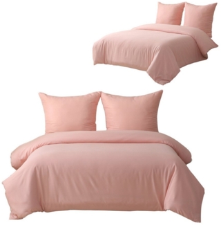 REDOM Bettwäsche Bettbezug Ganzjahres Bettwäsche-Set, 2 Stücke 135x200 cm mit 2 Kopfkissenbezug 80x80 cm