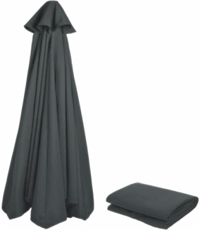 Ersatz-Sonnenschirmbezug 3m Anthrazit UV-Schutz 80 Windfest Terrasse