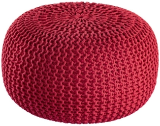 Amagohome Sitzhocker PREMIUM Sitzhocker Pouf ø 45cm Strickpouf Indoor u. Outdoor - pflege