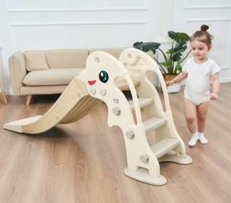 Baby Vivo Kinderrutsche / Rutsche - Delfin in Kaffee / Braun