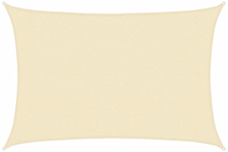 vidaXL Sonnensegel 160 g/m² Creme 3x4 m HDPE 311182