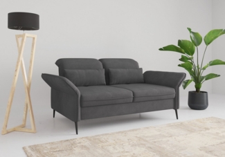 sit&more 3-Sitzer Emely, inkl. Sitztiefenverstellung, wahlweise mit Bettfunktion, Kopf- & Armteilverstellung