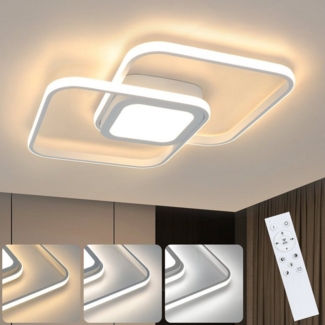 ZMH LED Deckenleuchte Dimmbar Modern - 48W Schlafzimmerlampe mit Fernbedienung, LED fest integriert, 3000-6500k, Metall für Wohnzimmer Kinderzimmer Küche Esszimmer