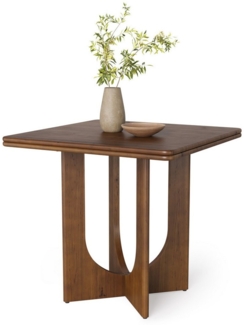 Tribesigns Esstisch Massivholz Küchentisch, Quadratisch 80 cm Klein Esszimmertisch