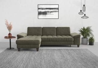 sit&more Ecksofa Westham L-Form, Recamiere, mit oder ohne Bettfunktion, Bettkasten, Füße wengefarben