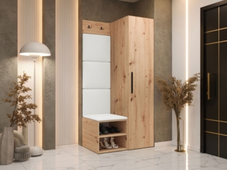 Garderoben-Set Mapreni III (Farbe: Artisan Eiche, Soft 017)