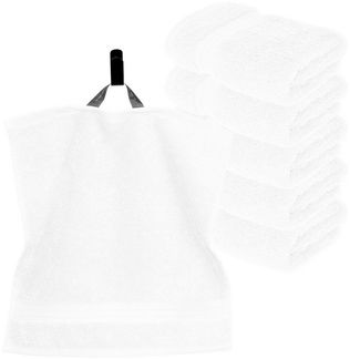 Lashuma Waschlappen - Seiftücher Linz, (Spar-Set, 6-St), Weiche Gästehandtücher 30x30 cm weiß aus 100% Baumwolle