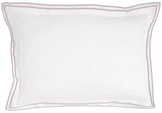 Traumschlaf Uni Kissenbezug White Collection Portofino|40x60 cm| light-grey