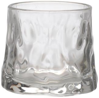 Zoha 2er Set Whiskyglas Whisky Iceberg - Glas Wasserglas Saft - 180 ml, Glas, Bewegbar - Trinkglas Cocktailgläser Eiskaffeegläser Tee Saft