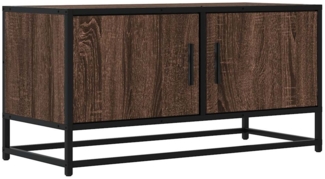 vidaXL TV-Schrank Eichen-Optik 80x34,5x40 cm Holzwerkstoff und Metall 848828