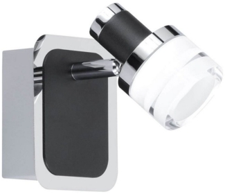 LED Wandleuchte, schwarz, Spot beweglich, H 13 cm