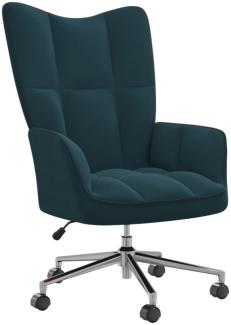 vidaXL Relaxsessel Blau Samt [328171]