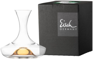 Eisch No Drop Effekt Dekantierkaraffe gold im Geschenkkarton
