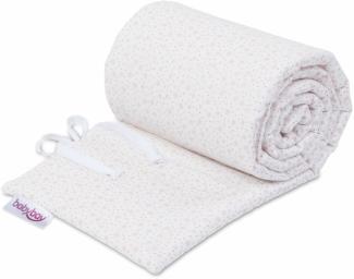 babybay Nestchen Organic Cotton passend für Modell Boxspring XXL, weiß Glitzersterne rosé
