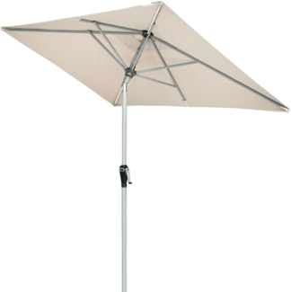 Doppler Active Auto Tilt 210x140 cm Sonnenschirm 5 Farben Balkonschirm Mittelmast 457460 820 Natur