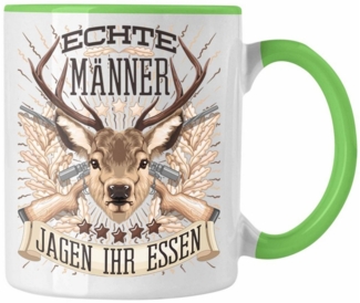 Trendation Tasse Jäger Jagen Ihr Essen Tasse Geschenk für Jäger Becher Männer Spruch Ja