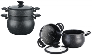 Couscous Kuskus Topfset 3 tlg. ca. 12 L Dampfgarer Ø 26 CF-COUS12 Cheffinger
