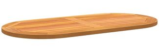 vidaXL Tischplatte Öl-Natur 100 x 50 x 2 cm Massivholz Akazie 4108100