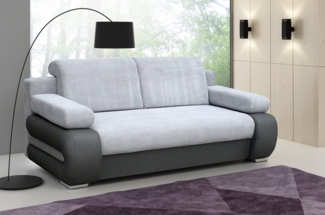 MOEBLO Schlafsofa YORK, Couch für Wohnzimmer, Sofagarnitur Polstersofa Wohnlandschaft, mit Schlaffunktion und Bettkasten