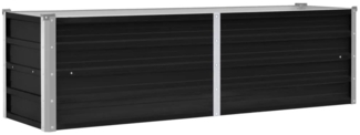 vidaXL Garten-Hochbeet Anthrazit 160 x 40 x 45 cm Verzinkter Stahl 45731
