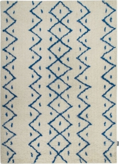 Morgenland Wollteppich - Bella Boho - rechteckig - 230x160 - Dunkelblau