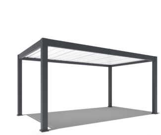 Weide Carport aus Aluminium | 3 x 5,3 M | Garage anthrazit | Autoüberdachung