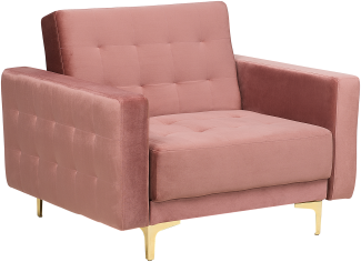 Sessel Samtstoff rosa ABERDEEN