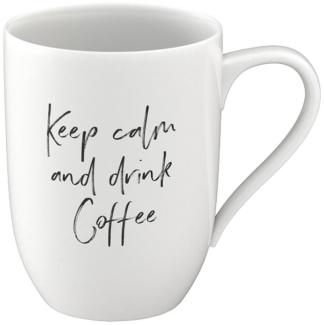 Villeroy & Boch Statement Becher mit Henkel Keep calm