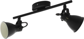 Eglo 98398 Spotleuchte LED SERAS 2 Stahl schwarz GU10 2x3W L:37cm B:6,5cm