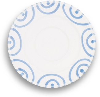 Gmundner Keramik Blaugeflammt, Unterteller Kaffee Gourmet (Ø 16cm)