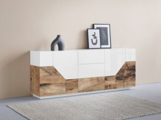 INOSIGN Sideboard ALIEN-Kommode, Schrank, Anrichte mit 4 Türen und 3 Schubkästen, Sideboard Breite ca. 200 cm "100 % Made in Italy"