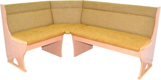 Truheneckbank "Carmen" buche/gelb