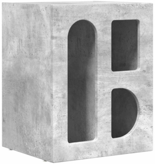 vidaXL Nachttisch Beton Grau 40 x 35 x 50 cm Holzwerkstoff 891250