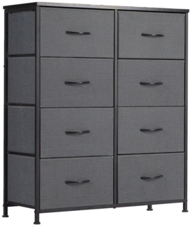 SURFOU Kommode mit 8 Schubladen Sideboard Mehrzweckschrank Schubladenschrank, Aufbewahrungsschrank Hoch Holztop Komodenschrank Sideboard Möbel
