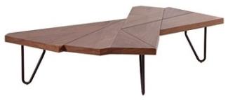 Abstrakter Wohnzimmer Couchtisch Beistelltisch Holz Design Tische Sofa