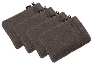 Vossen Waschhandschuh 4er Pack Waschhandschuh 22x16 cm Vienna Style Su, Frottier (Spar-Set, 4-St), Vegan