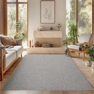 SIMPEX24 Designteppich Einfarbig Boucle Loop, Rechteckig, Höhe: 7 mm, Teppich Wohnzimmer, Schlafzimmer, Gästezimmer