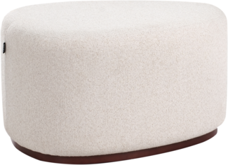 Pouf SACO Stoff Hellbeige 57 cm 78 cm 45 cm