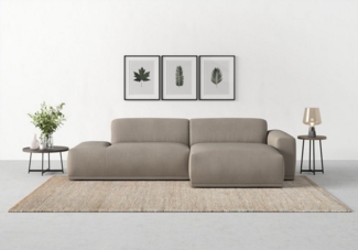 TRENDMANUFAKTUR Ecksofa Braga, mit hochwertigem Kaltschaum, L-Form, in Cord erhältlich, 2 Teile, modernes Sofa, Couch mit hohem Sitzkomfort, 275/72/160 cm (B/H/T)