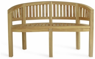 More2Home Gartenbank BANANE, Teakholz, 150 cm