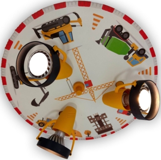 niermann Deckenstrahler Strahler Baustelle, ohne Leuchtmittel, 3 verstellbare Spots