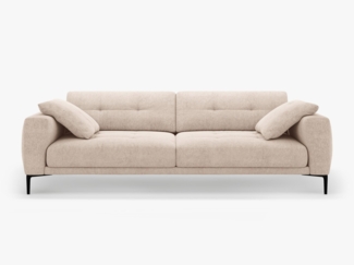 Micadoni Sofa Bemy 4-Sitzer Strukturierter Stoff Sand