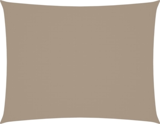 vidaXL Sonnensegel Oxford-Gewebe Rechteckig 2x3 m Taupe 135420