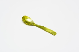 G.F. Heim Söhne Eierlöffel Acrylglas Grün Perlmutt Optik Oliv