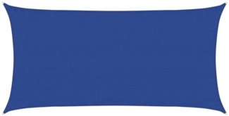 vidaXL Sonnensegel 160 g/m² Rechteckig Blau 3x6 m HDPE 311515