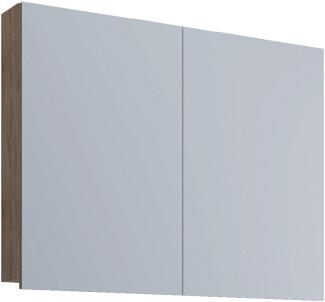 VCB1 Badschrank 60cm Wandschrank Bad Möbel Hängeschrank Spiegel Sonoma Eiche