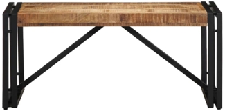 vidaXL Couchtisch 80x40x35 cm Raues Massivholz Mango 4016676